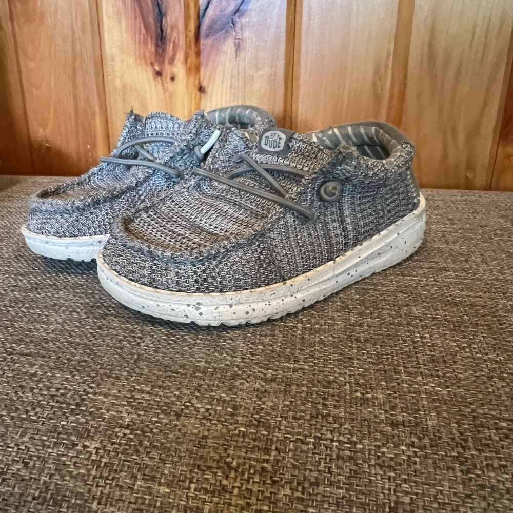 Hey Dude Kids Gray Knit Sneakers